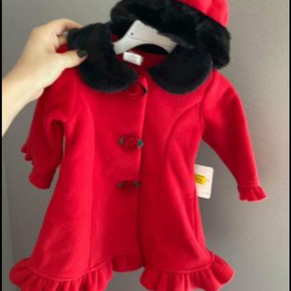 Baby coat with hat (set) 12m